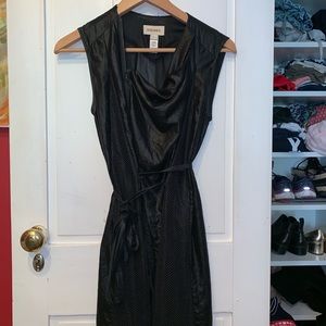 Diesel black asymmetrical zip dress! Like new!